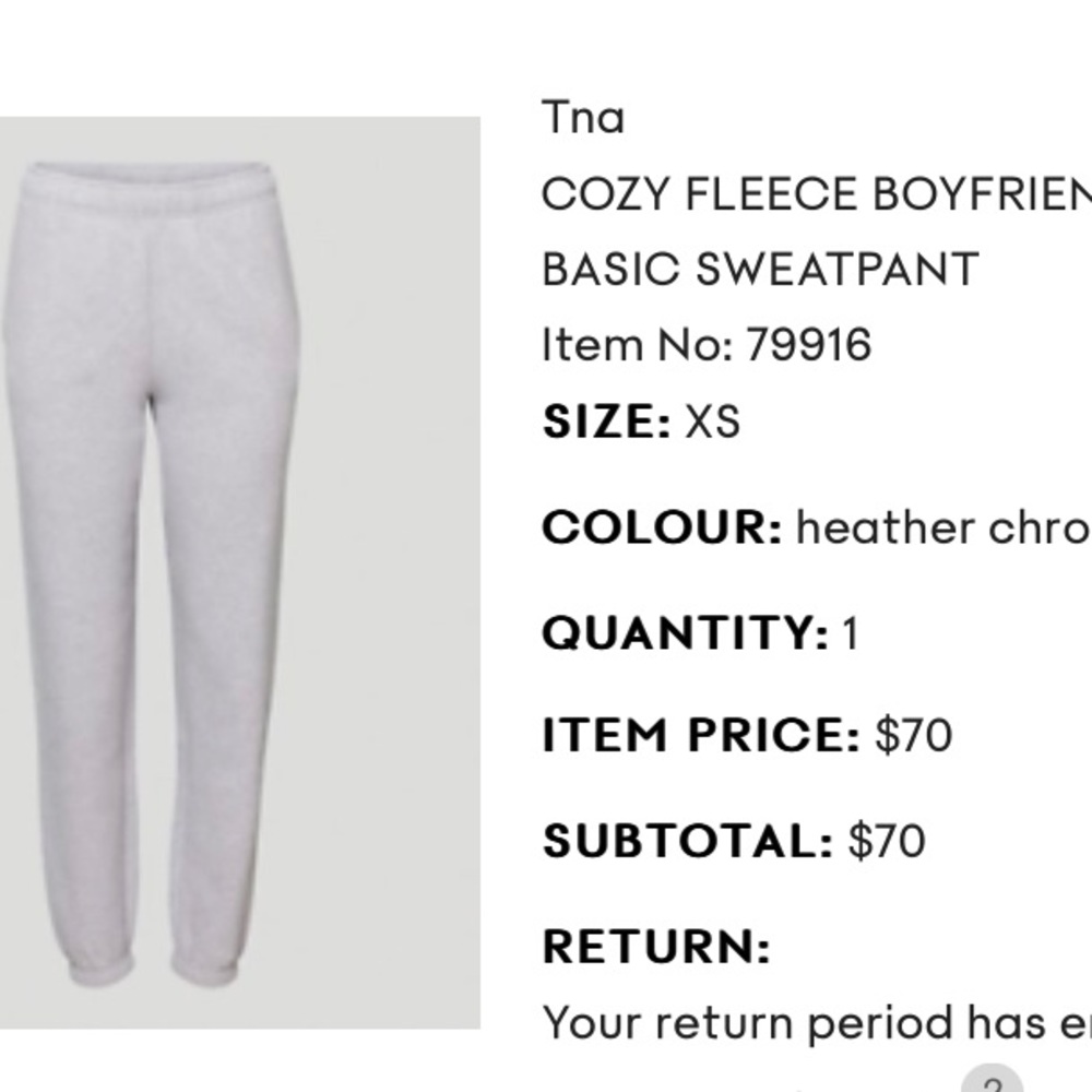 TNA Cozy AF Fleece Sweatpants